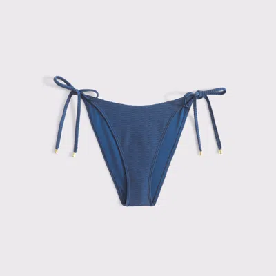 Abercrombie & Fitch Low Rise Tie-side Cheeky Bottom In Blue