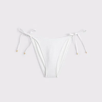 Abercrombie & Fitch Low Rise Tie-side Cheeky Bottom In White