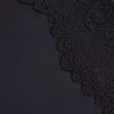 Abercrombie & Fitch Next To Naked Lace-trim V-neck Bralette In Black