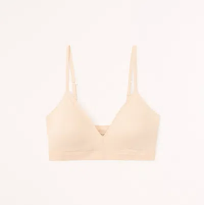 Abercrombie & Fitch Next To Naked V-neck Bralette In Brown