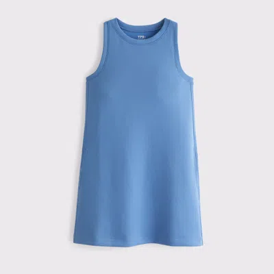 Abercrombie & Fitch Ypb Neoknit On The Go Unlined Mini Dress In Blue