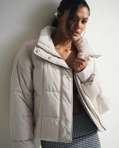 Abercrombie & Fitch Ypb On The Go Classic Puffer In White