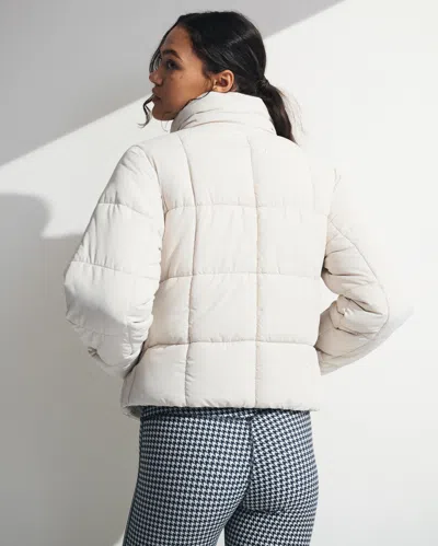 Abercrombie & Fitch Ypb On The Go Classic Puffer In White