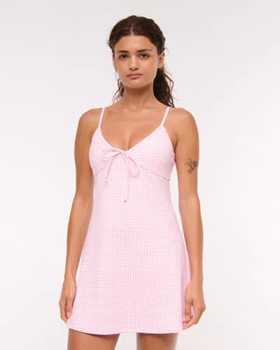 Abercrombie & Fitch Ypb Cami Mini Dress In Pink