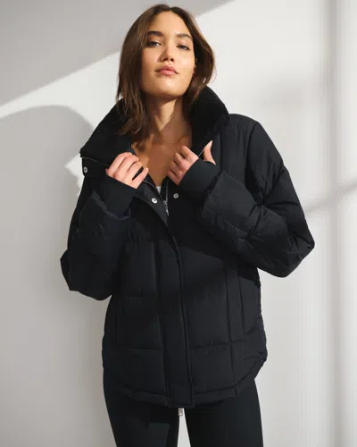 Abercrombie & Fitch Ypb On The Go Iconic Puffer In Black