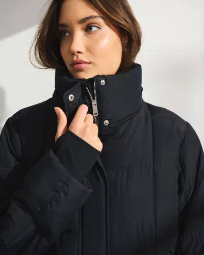 Abercrombie & Fitch Ypb On The Go Iconic Puffer In Black