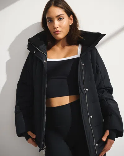 Abercrombie & Fitch Ypb On The Go Iconic Puffer In Black