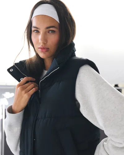 Abercrombie & Fitch Ypb On The Go Puffer Vest In Black
