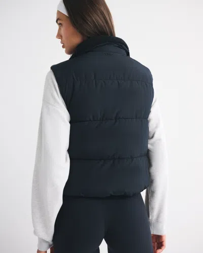 Abercrombie & Fitch Ypb On The Go Puffer Vest In Black
