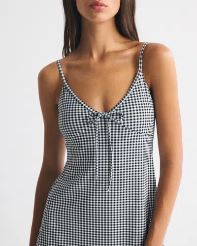 Abercrombie & Fitch Ypb Cami Mini Dress In Gray