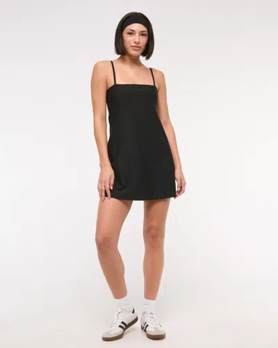 Abercrombie & Fitch Ypb Sculptlux Bandeau Mini Dress In Black