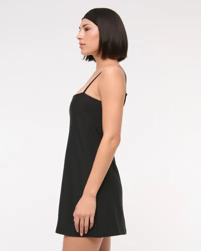 Abercrombie & Fitch Ypb Sculptlux Bandeau Mini Dress In Black