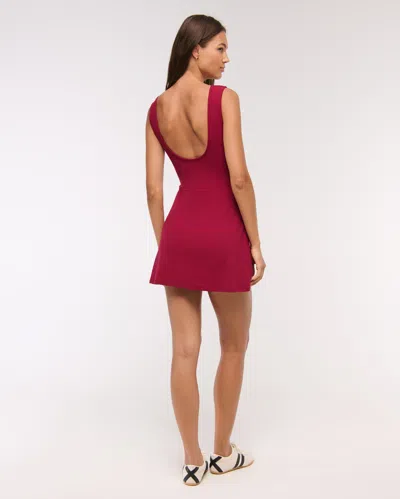 Abercrombie & Fitch Ypb Tie Game Dress In Red