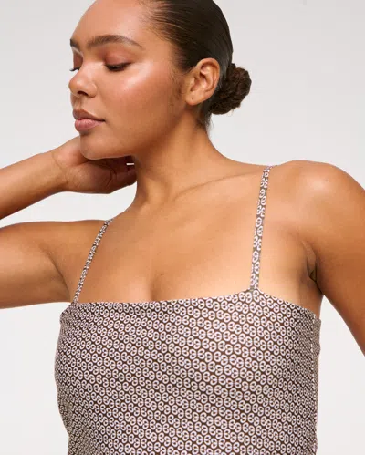 Abercrombie & Fitch Ypb Sculptlux Bandeau Mini Dress In Gray