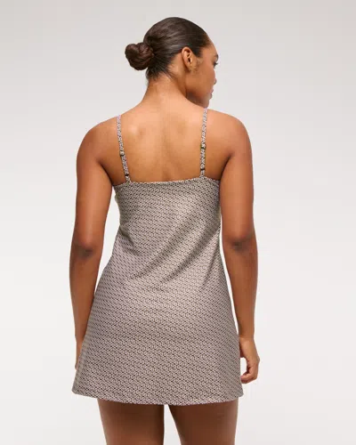 Abercrombie & Fitch Ypb Sculptlux Bandeau Mini Dress In Gray