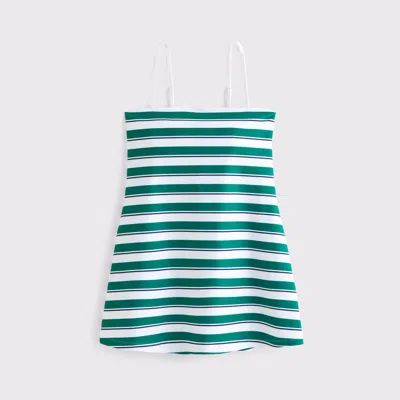 Abercrombie & Fitch Ypb Sculptlux Bandeau Mini Dress In Green