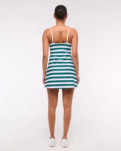 Abercrombie & Fitch Ypb Sculptlux Bandeau Mini Dress In Green