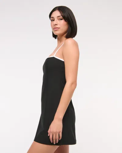 Abercrombie & Fitch Ypb Sculptlux Bandeau Mini Dress In Black