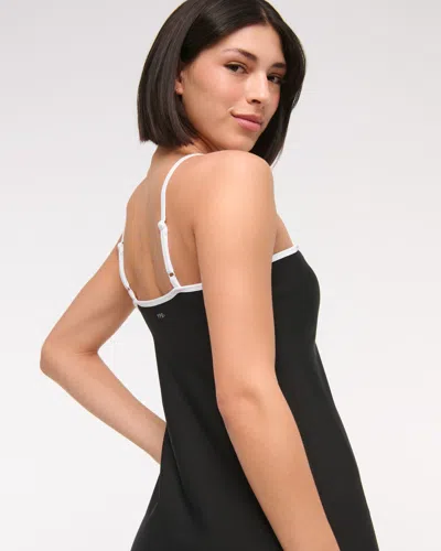 Abercrombie & Fitch Ypb Sculptlux Bandeau Mini Dress In Black