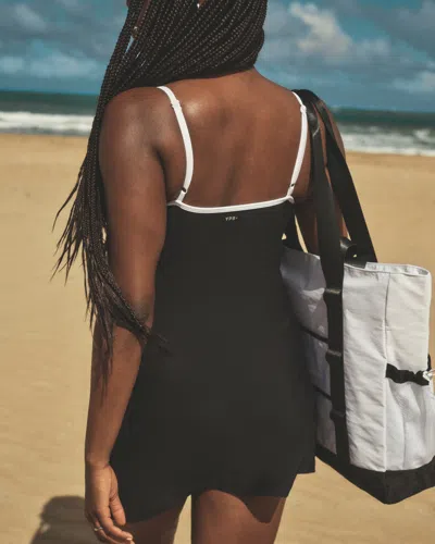 Abercrombie & Fitch Ypb Sculptlux Bandeau Mini Dress In Black