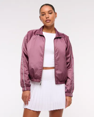 Abercrombie & Fitch Ypb Active Satin Track Jacket