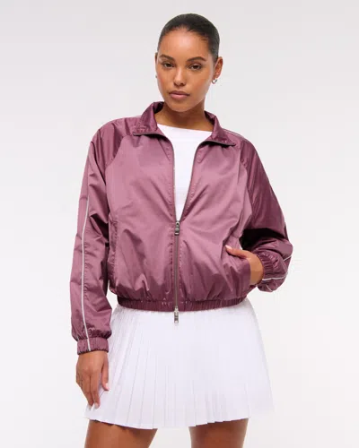 Abercrombie & Fitch Ypb Active Satin Track Jacket