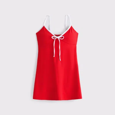 Abercrombie & Fitch Ypb Studioflex Cami Mini Dress In Red