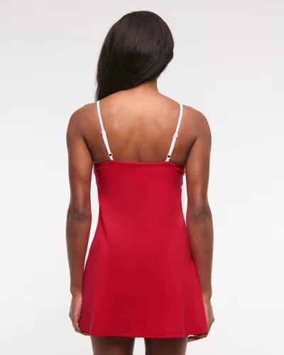 Abercrombie & Fitch Ypb Studioflex Cami Mini Dress In Red