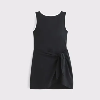 Abercrombie & Fitch Ypb Tie Game Dress In Black