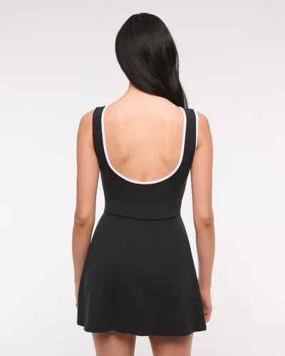 Abercrombie & Fitch Ypb Tie Game Dress In Black