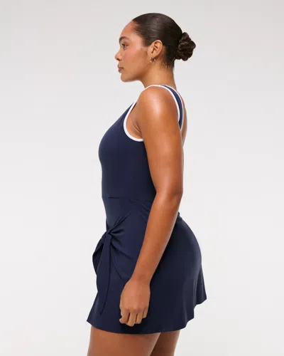 Abercrombie & Fitch Ypb Tie Game Dress In Blue