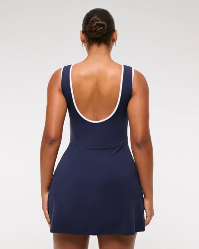 Abercrombie & Fitch Ypb Tie Game Dress In Blue