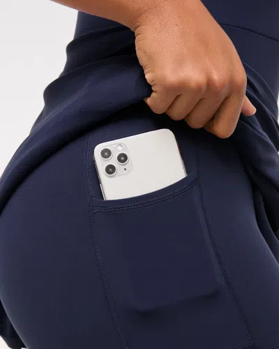 Abercrombie & Fitch Ypb Tie Game Dress In Blue