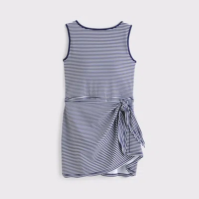 Abercrombie & Fitch Ypb Tie Game Dress In Blue