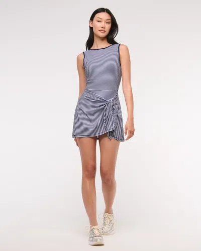 Abercrombie & Fitch Ypb Tie Game Dress In Blue