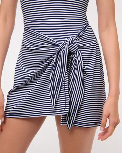 Abercrombie & Fitch Ypb Tie Game Dress In Blue