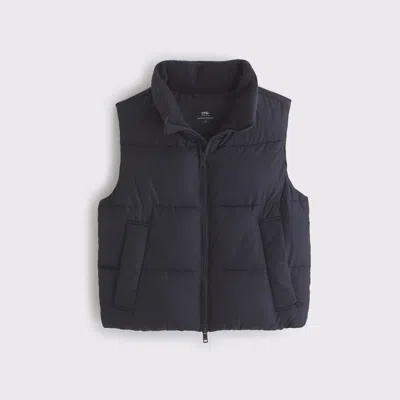 Abercrombie & Fitch Ypb On The Go Puffer Vest In Black