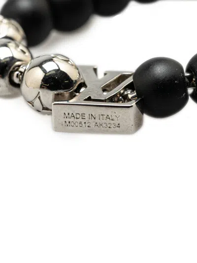 Pre-owned Louis Vuitton 2024 Silver Monogram Beads Bracelet Costume Bracelet