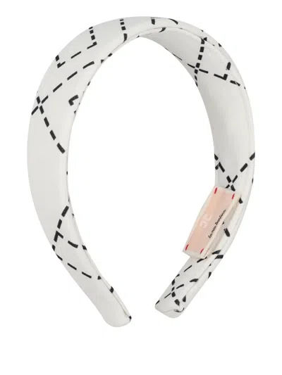 Elisabetta Franchi Logo-pattern Headband In Brown