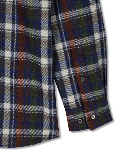 Studio Tomboy Checkered Wool Shirt In Multi
