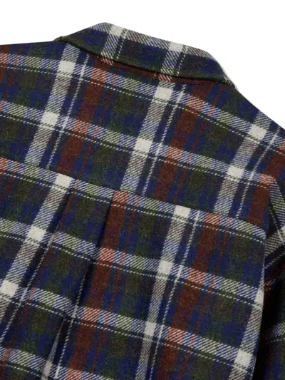 Studio Tomboy Checkered Wool Shirt In Multi