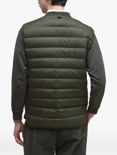 Barbour Zip Quilted Jacket In Green