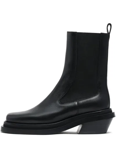 Bimba Y Lola 90mm Square Toe Heeled Boots In Black