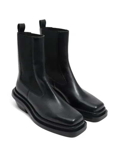 Bimba Y Lola 90mm Square Toe Heeled Boots In Black