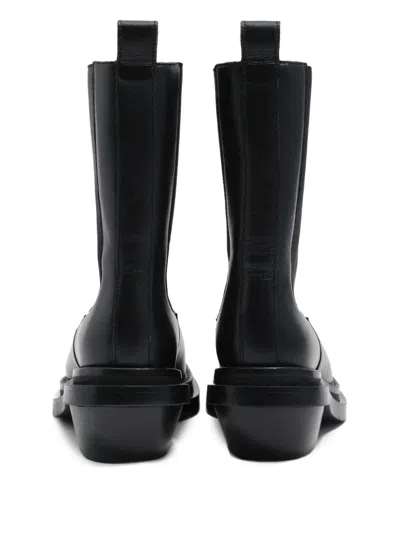 Bimba Y Lola 90mm Square Toe Heeled Boots In Black