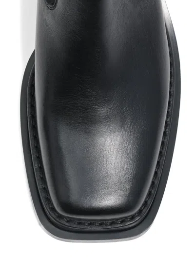 Bimba Y Lola 90mm Square Toe Heeled Boots In Black