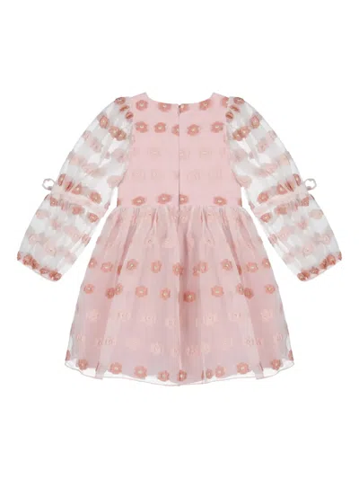 Mama Luma Jacquard Floral Dress In Pink