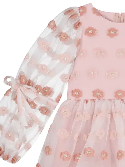 Mama Luma Jacquard Floral Dress In Pink