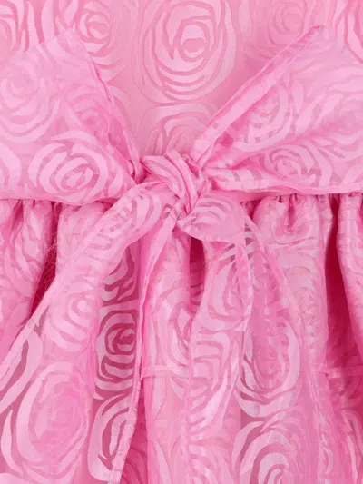 Mama Luma Floral Organza Dress In Pink