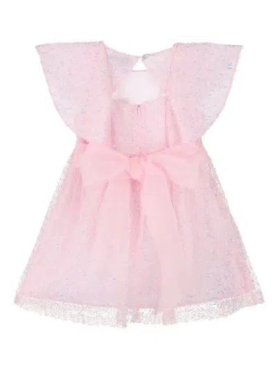 Mama Luma Embellished Tulle Dress In Pink